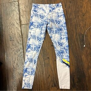 MPG Leggings Womens Size XS Blue Mid Rise Pull On Compression Athletic<<149>>>